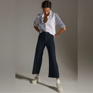 Maeve Navy High-Rise Pants